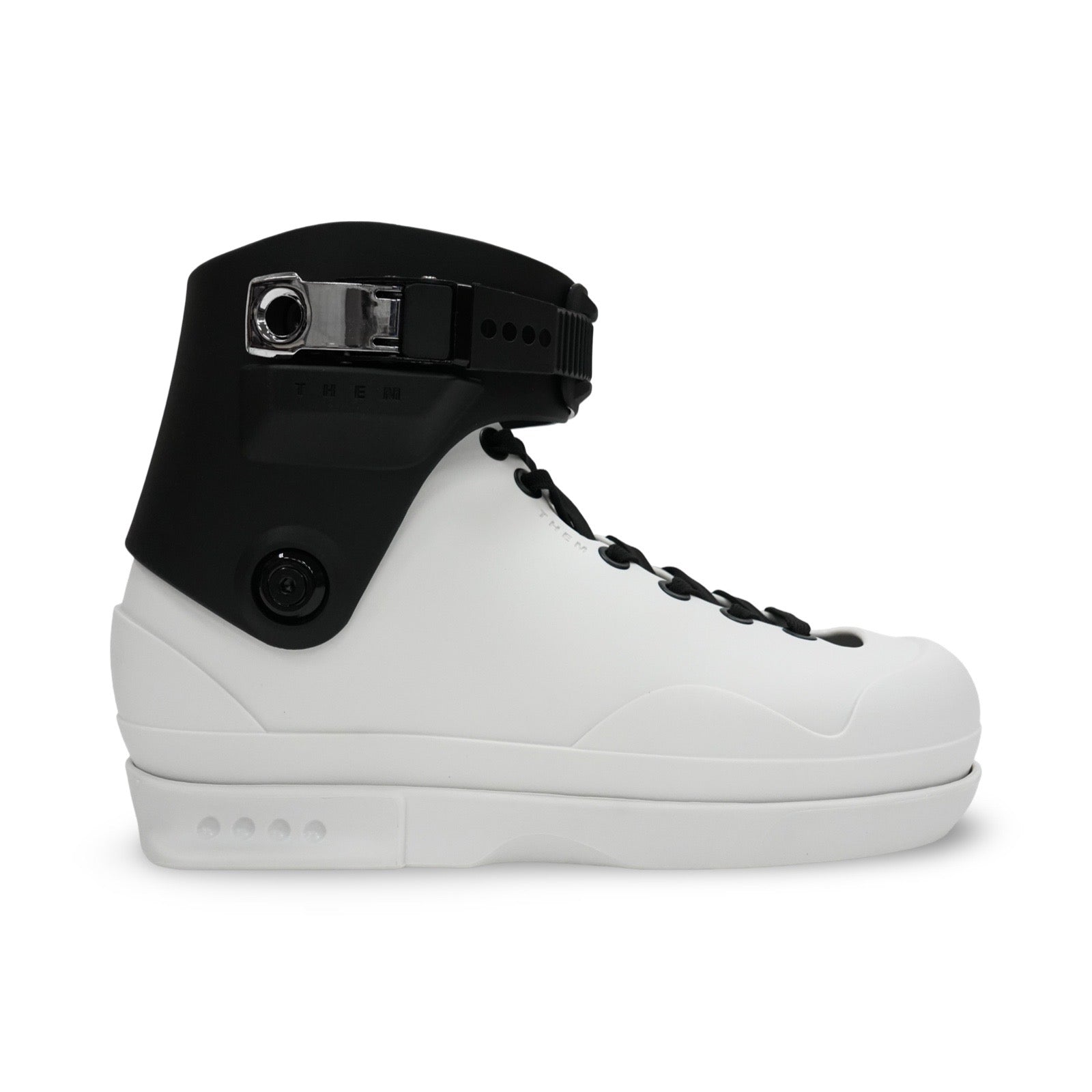 909 WHITE BOOT ONLY - NO LINER - BLACK CUFF