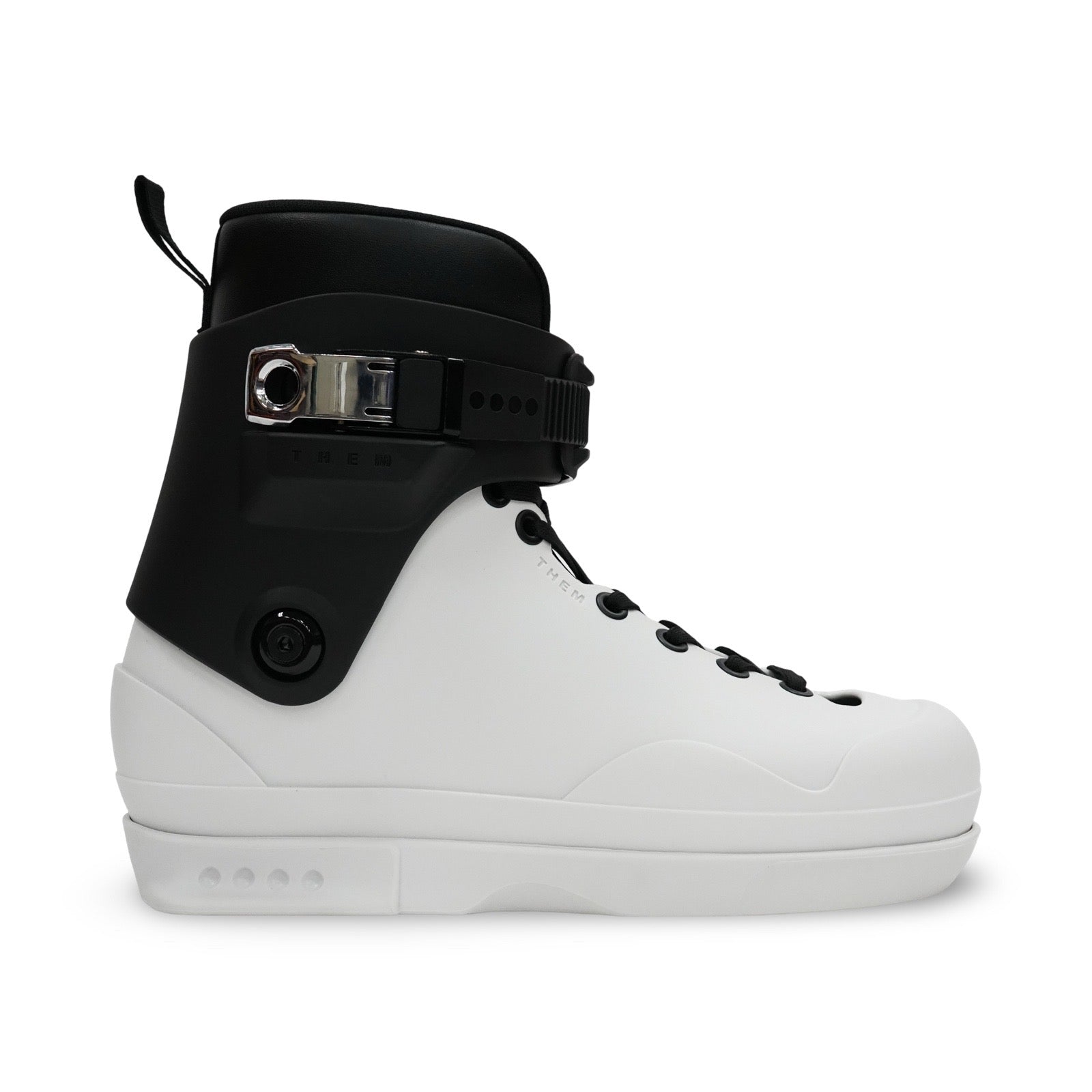 909 WHITE BOOT ONLY - BLACK CUFFS