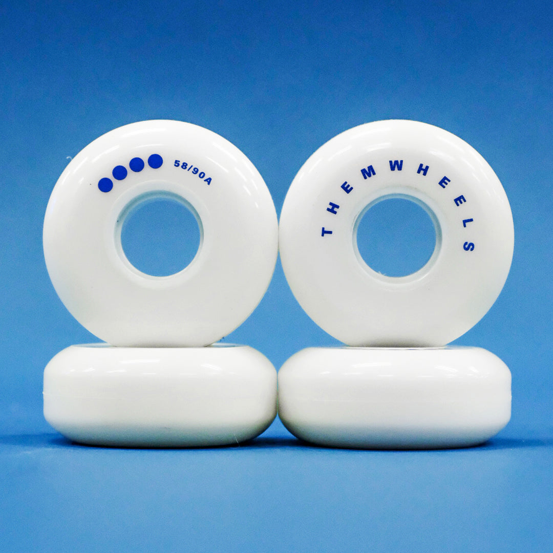 THEM WHEELS WHITE - 58mm 90a