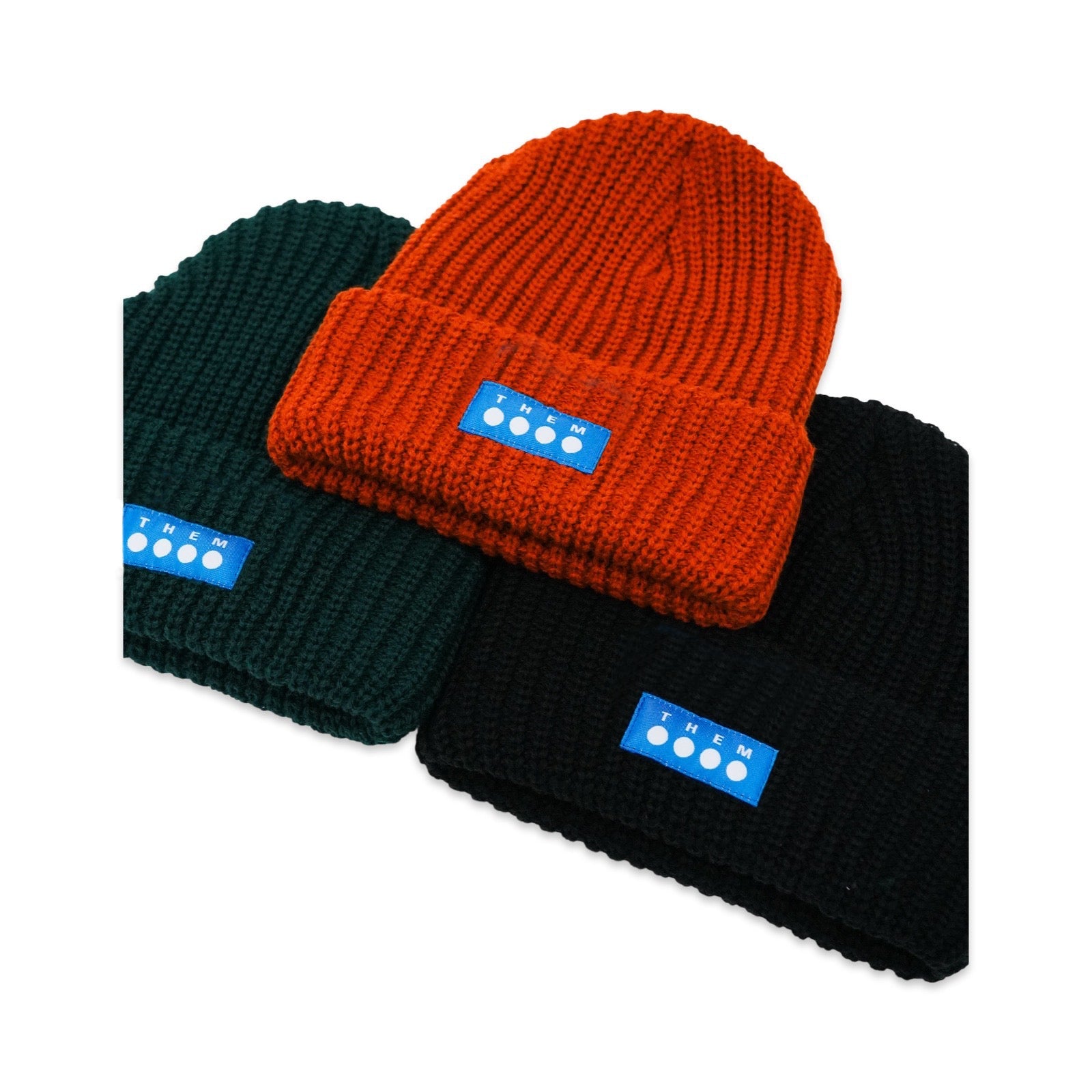 Them Skates Splitter Knit Cuff - Beanie - Olive