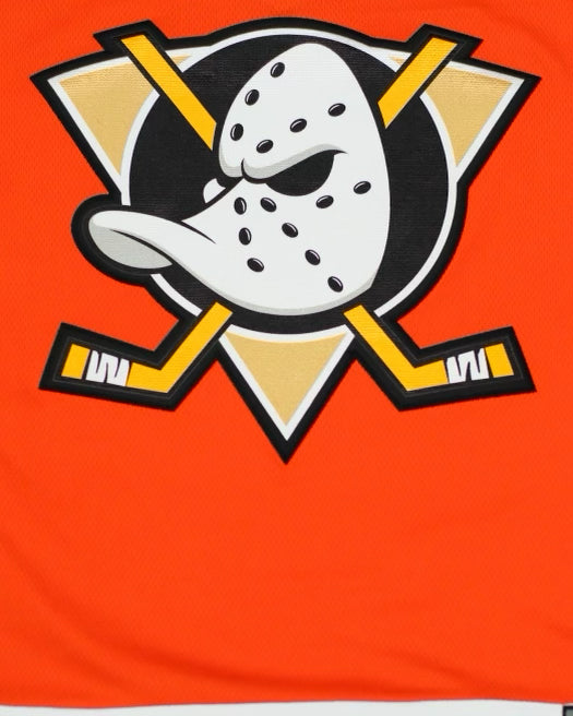 ANAHEIM DUCKS PRO CUSTOM JERSEY ORANGE