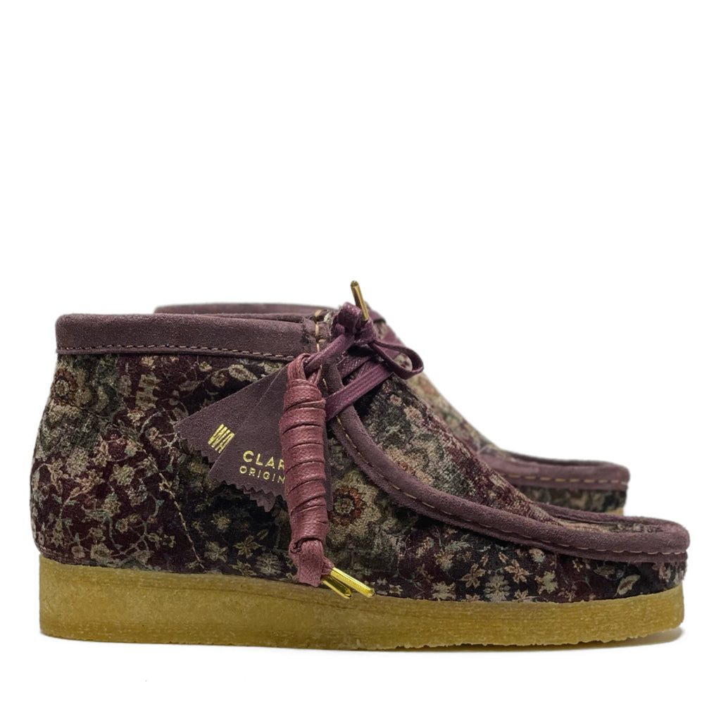 WALLABEE BOOTS - VELVET - BURGANDY  See